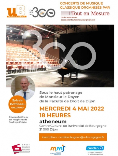 Invitation au concert de musique classique du 4 mai 2022 à l&#039;Atheneum