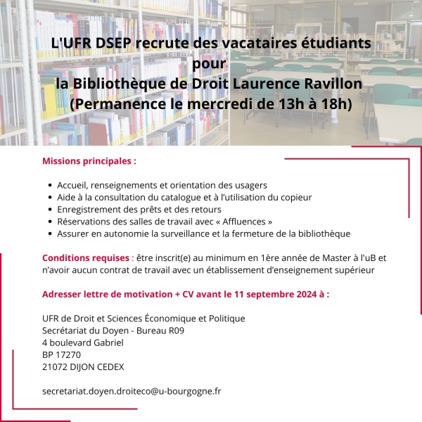 Recrutement vacataires