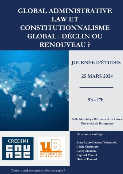 Save the date – Global administrative law et constitutionnalisme global : déclin ou renouveau ? – 25 mars 2024